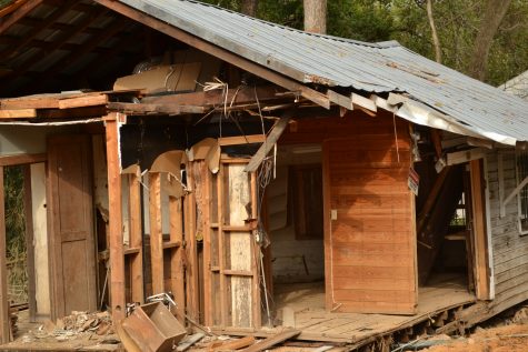 Citizens in Fayetteville, North Carolina begin to repair the damage left behind by Hurricane Matthew's flooding.