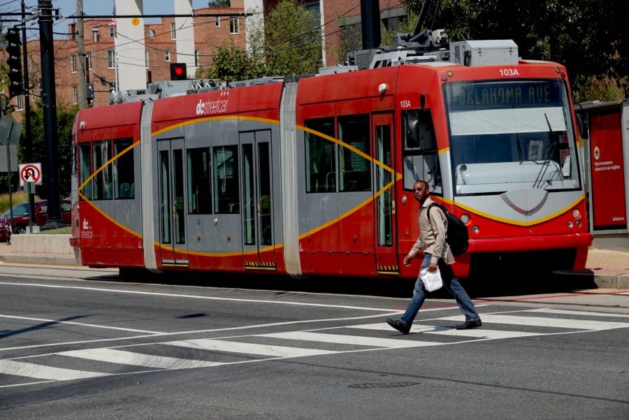 A+streetcar%2C+which+was+brought+to+Washington+in+2016+to+provide+transportation+opportunities+for+residents+in+the+northeastern+part+of+the+district%2C+makes+its+final+stop+at+Oklahoma+Avenue+on+August+22%2C+2019.+Photo+by+Addison+Kliewer%2FGaylord+News