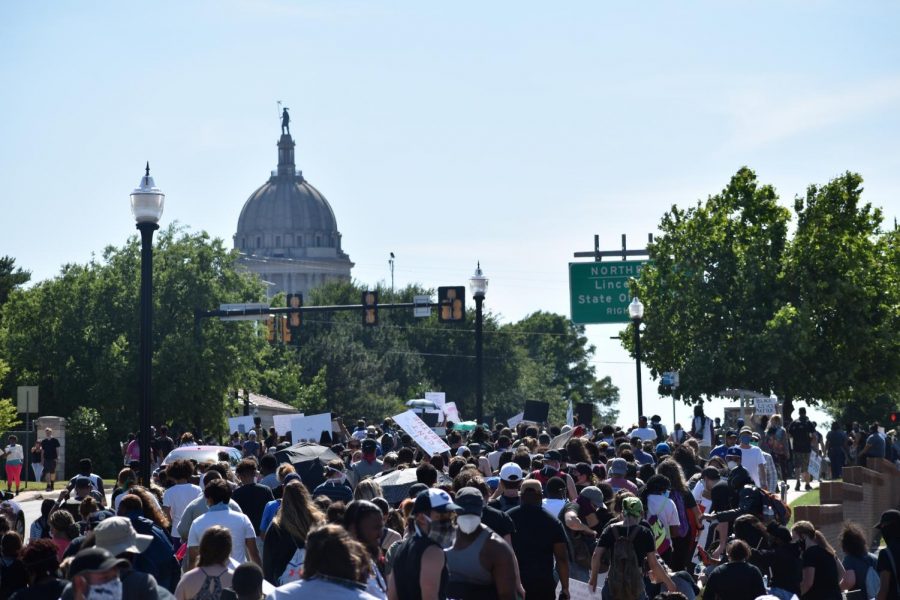 Protest+march+in+Oklahoma+City+on+May+31%2C+2020.