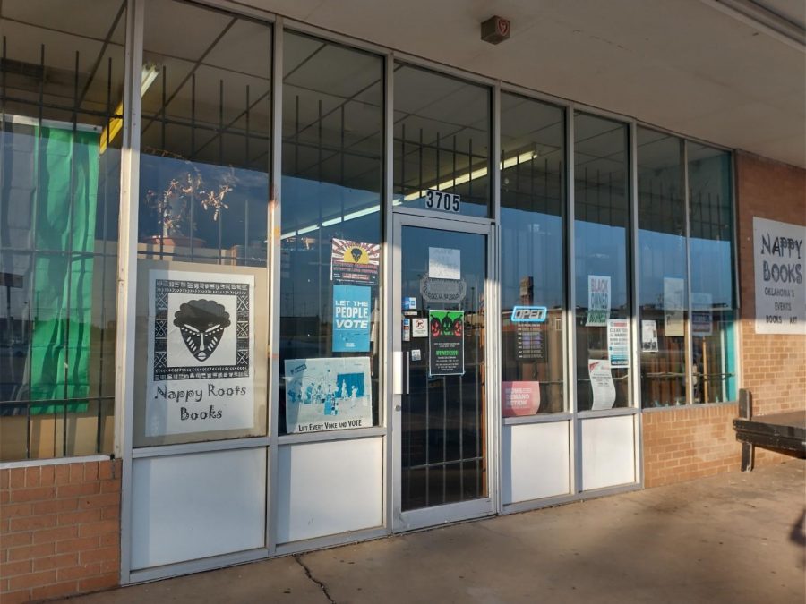 The entrance to Nappy Roots Books, located at 3705 Springlake Dr. in Oklahoma City. (Gaylord News/Nancy Spears)
