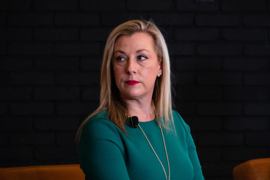 Oklahoma Representative-elect Kendra Horn speaks at a post-election debrief panel hosted by TargetSmart in Washington, D.C. (Megan Ross / Gaylord News)