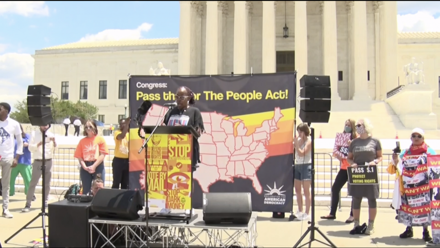 Activists from all over the U.S. gathered in the nations Capitol on Thursday after Senate Republicans blocked the For The People Act, a sweeping voting rights bill.