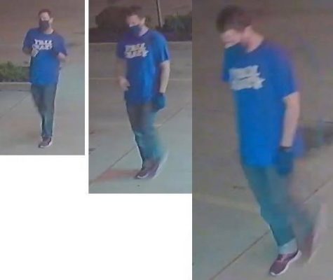  Shown in these stills taken from surveillance footage is the primary suspect in the vandalism incidents at Tasty Thai in Del City.