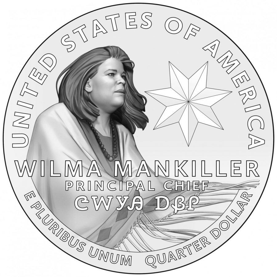 The upcoming Wilma Mankiller quarter design. (U.S. Mint Department)