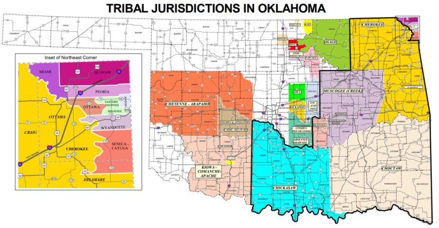 Native American reservations have helped to define Oklahoma. (Courtesy of Oklahoma Department of Transportation)