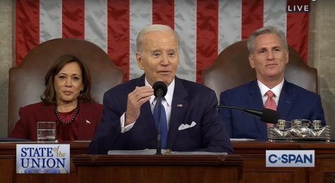 President Joe Biden spars with Republicans over Social Security and Medicare at Tuesday’s State of the Union (Photo courtesy C-Span)