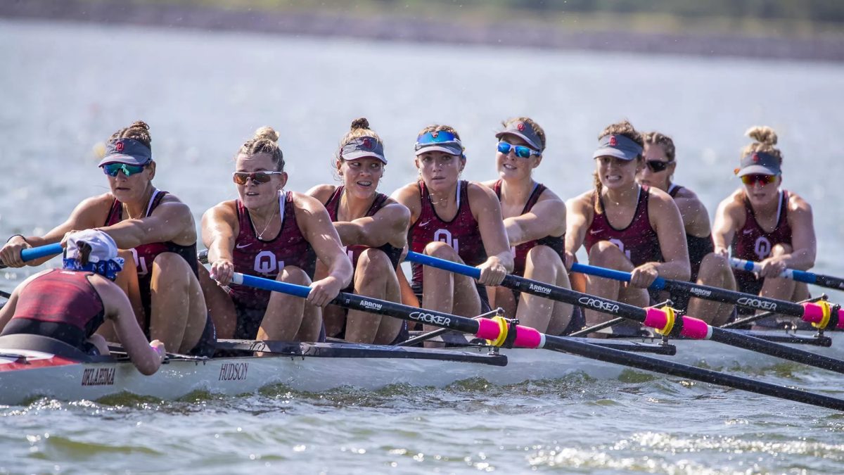 Lale Edil (third from right) will be competing for Team USA at the World Rowing Under 23 Championships in Bulgaria from July 19-23. (Liz Parke/OU Athletics photo)

