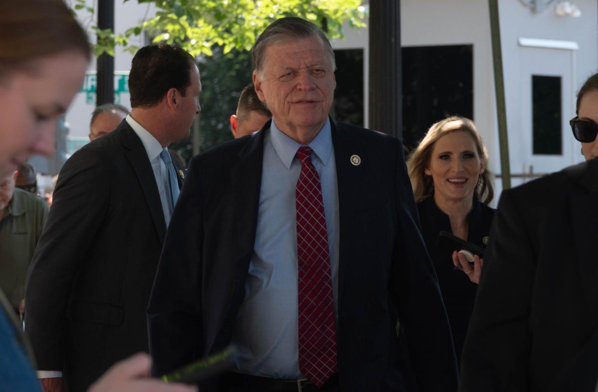 Rep. Tom Cole leaves Capitol Hill Club after meeting with Trump.
Madeline Hoffmann/Gaylord News