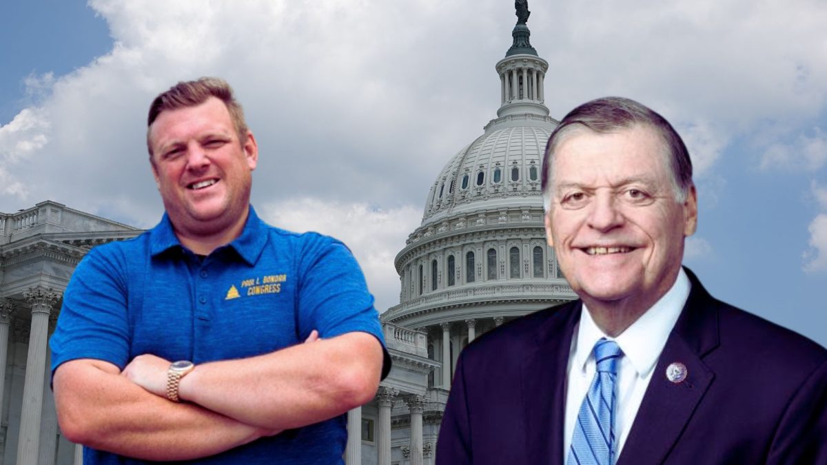 Paul Bondar (left) will challenge incumbent Rep. Tom Cole (right) in Tuesday’s Republican primary election for OK-4.  Madeline Hoffmann/Gaylord News