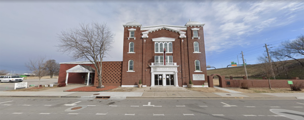 The Vernon AME (African Methodists Episcopal) Church in the Greenwood District of Tulsa, was founded before Oklahoma statehood. During the 1921 Tulsa Race Massacre, people of the neighborhood sheltered in the church’s basement.  Vernon AME continues to serve and support the largely Black community of North Tulsa. SOURCE: Google Street Maps. 