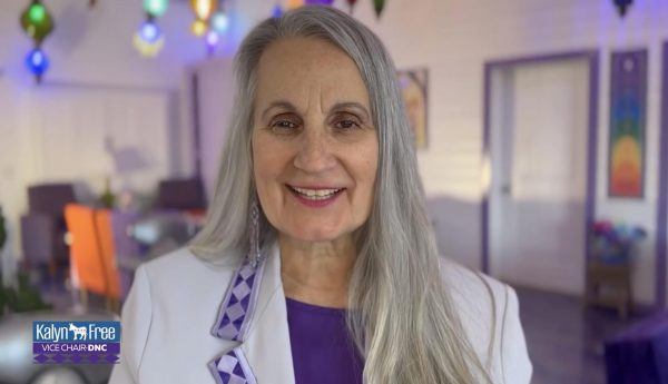 Kalyn Free in a campaign video for DNC vice chair. Courtesy Kalyn Free