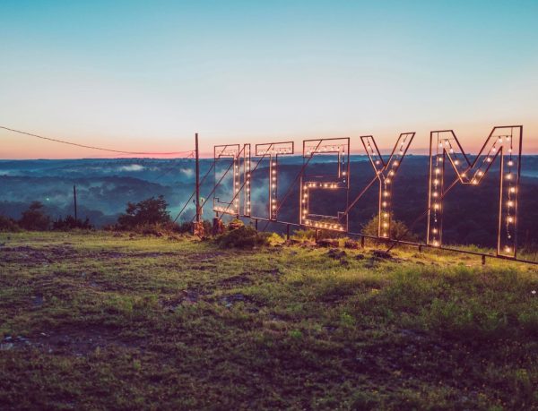 Camp Mystic sign. Courtesy of Shelby Davis.