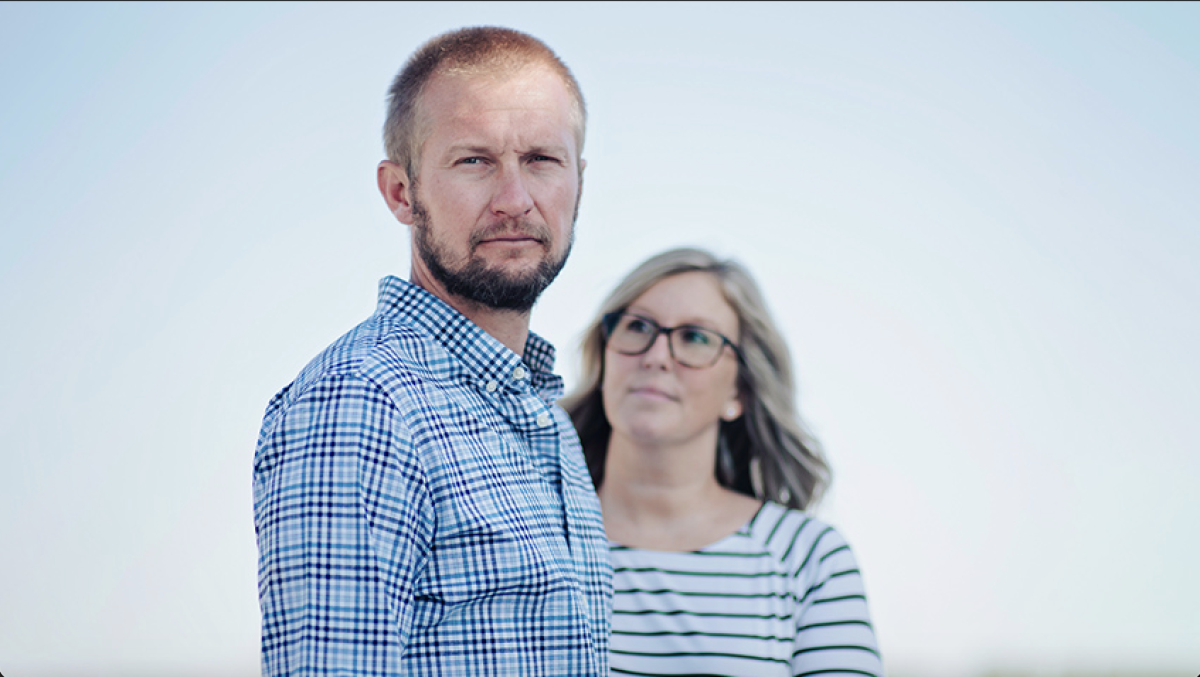 David Owens and his wife, Meagan. /David Owens