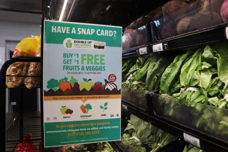 Double Up Oklahoma is a nutrition incentive program that matches up to $20 a day of Supplemental Nutrition Assistance Program dollars to spend on fruits and vegetables. Anna Pope/KOSU